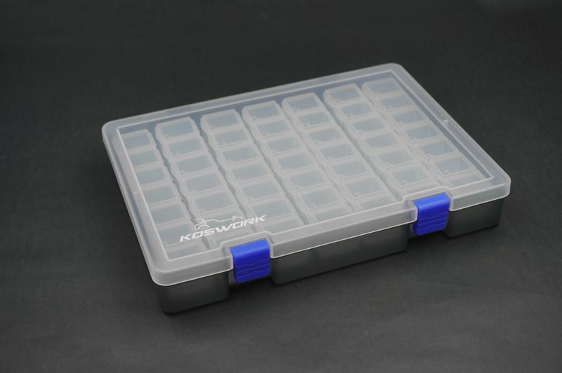 [���ܼ�] KOS32116 [KOSWORK] 7x7 Parts Box 245x175x38mm (49 Compartments, 7 Each Row)
