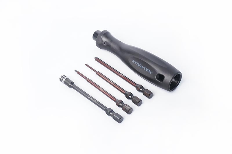 [���ܼ�] KOS13204-1/4MINI4 [KOSWORK] (�̴��� ������Ʈ) Mini-Z 4pcs Mini Car Tool Set (H1.5, N4.5, P00 & P1) 1/4 Drive Hex