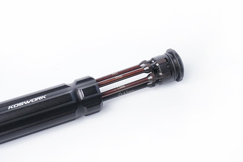 [ܼ] KOS13211 [KOSWORK] (̴ Ʈ) Mini-Z Quick Release 1/4 Drive Hex Driver Set (H1.5, N4.5, P00 & P1)