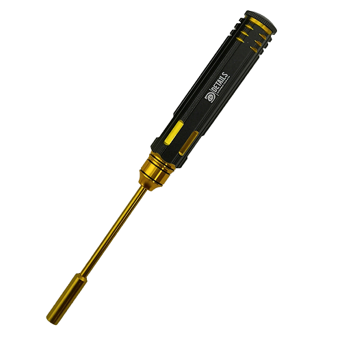 [���ܼ�] DTT11068A [DETAILS TECH] Classic Nut Drivers Set - A Black Gold 1pcs Box 4.0mm