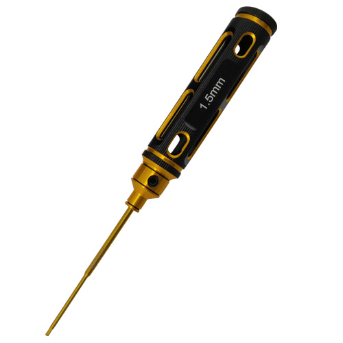 [ܼ] DTT02022A [DETAILS TECH] (Ƽź ) Allen Wrench - Black Gold Big Handle (1.5 x 180mm)