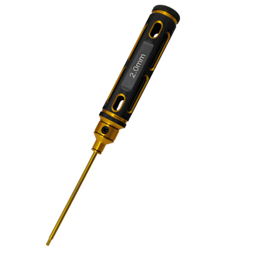 [ܼ] DTT02022B [DETAILS TECH] (Ƽź ) Allen Wrench - Black Gold Big Handle (2.0 x 180mm)