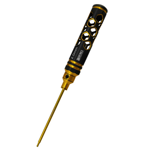 [ܼ] DTT02023B [DETAILS TECH] (Ƽź ) Allen Wrench - Hexagon Honeycomb Black Gold (2.0 x 180mm)