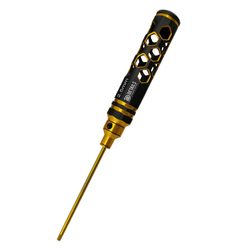 [���ܼ�] DTT02023C [DETAILS TECH] (Ƽź ��) Allen Wrench - Hexagon Honeycomb Black Gold (2.5 x 180mm)