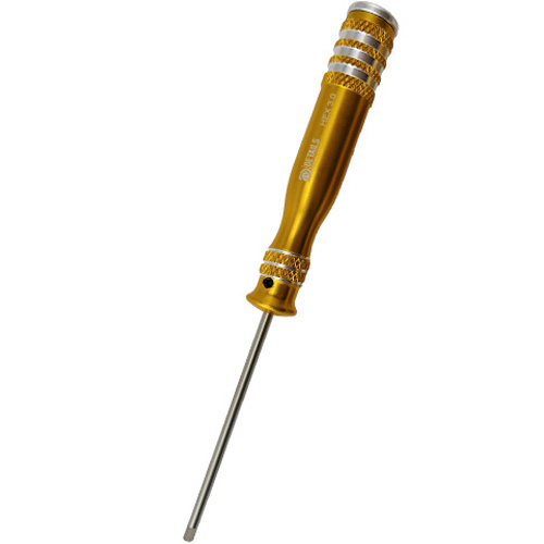 [ܼ] DTT11031D [DETAILS TECH] (HSS ) Allen Wrench - Gold Goblet (3.0 x 180mm)