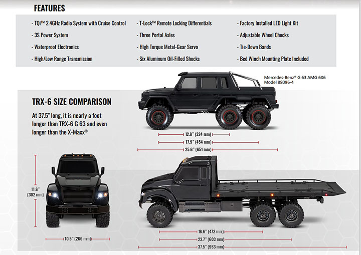 [���ܼ�] CB88086-84 Black [Traxxas] TRX6 1/10 ��Ƽ�� RC �Ͽ﷯