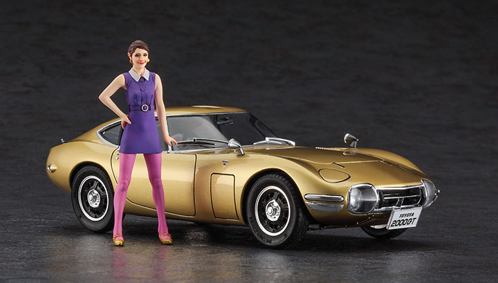 [ܼ] BH52333 [Hasegawa] BH52333 1/24 SP533 Toyota 2000GT Gold w/60s Girls Model Figure