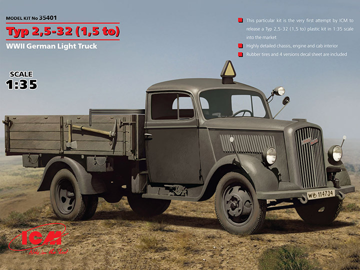 [���ܼ�] BICM35401 [ICM] BICM35401 1/35 German Opel Blitz Truck 1.5t type (2.5-32)