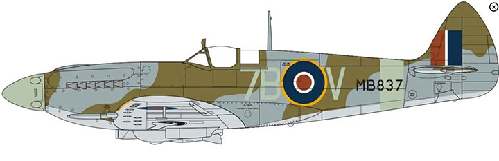 [ܼ] BB05117A [Airfix] BB05117A 1/48 Supermarine Spitfire Mk.XII