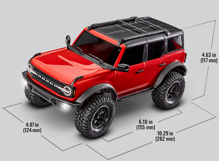 [���ܼ�] CB97074-1 Red [Traxxas] 1/18 TRX-4M ����� (���� �÷�)