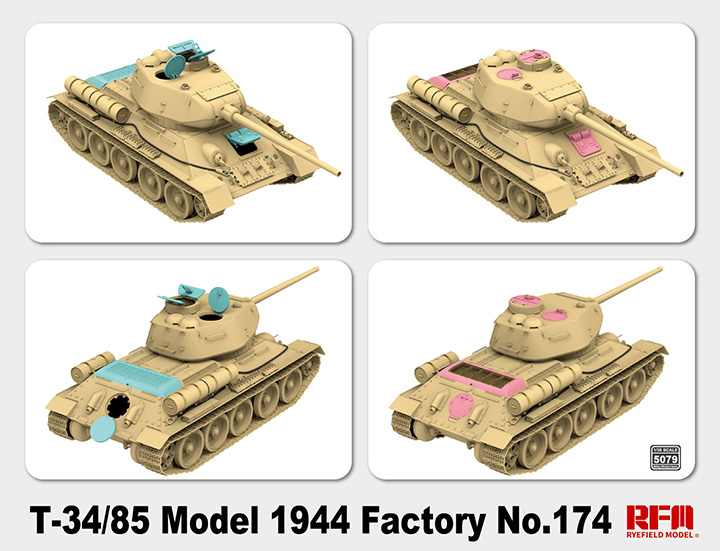 [���ܼ�] CRM5079 [RFM] CRM5079 1/35 T-34/85 Model 1944 Factory No.174