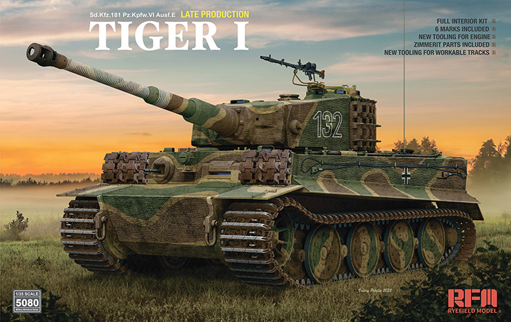 팰콘샵] [RFM] CRM5080 1/35 Tiger I Late Production Zimmerit