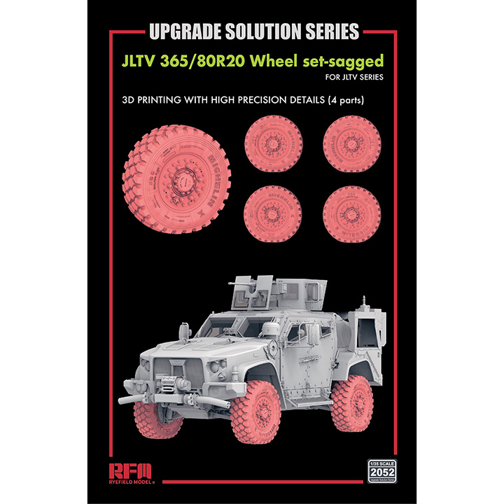 [���ܼ�] CRM2052 [RFM] CRM2052 1/35 Wheel set-sagged for JLTV - ���� ������