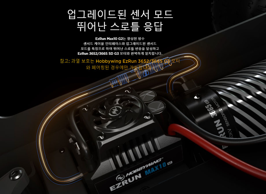 [���ܼ�] 30102604 [HOBBYWING] EzRun MAX10 G2 Sensored Brushless Esc (80A)