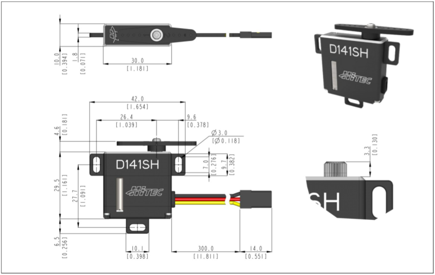 [���ܼ�] D141SH [HITEC] D141SH Full Metal Wing Servo ����