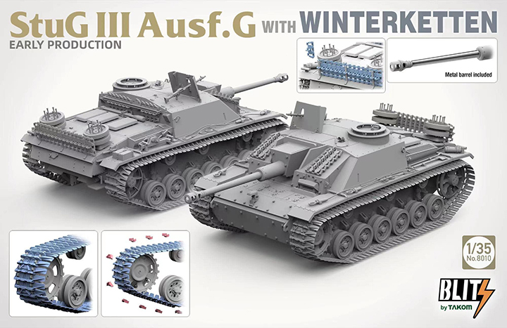 [���ܼ�] BT8010 [Takom] BT8010 1/35 StuG III Ausf.G Early Production w/Winterketten