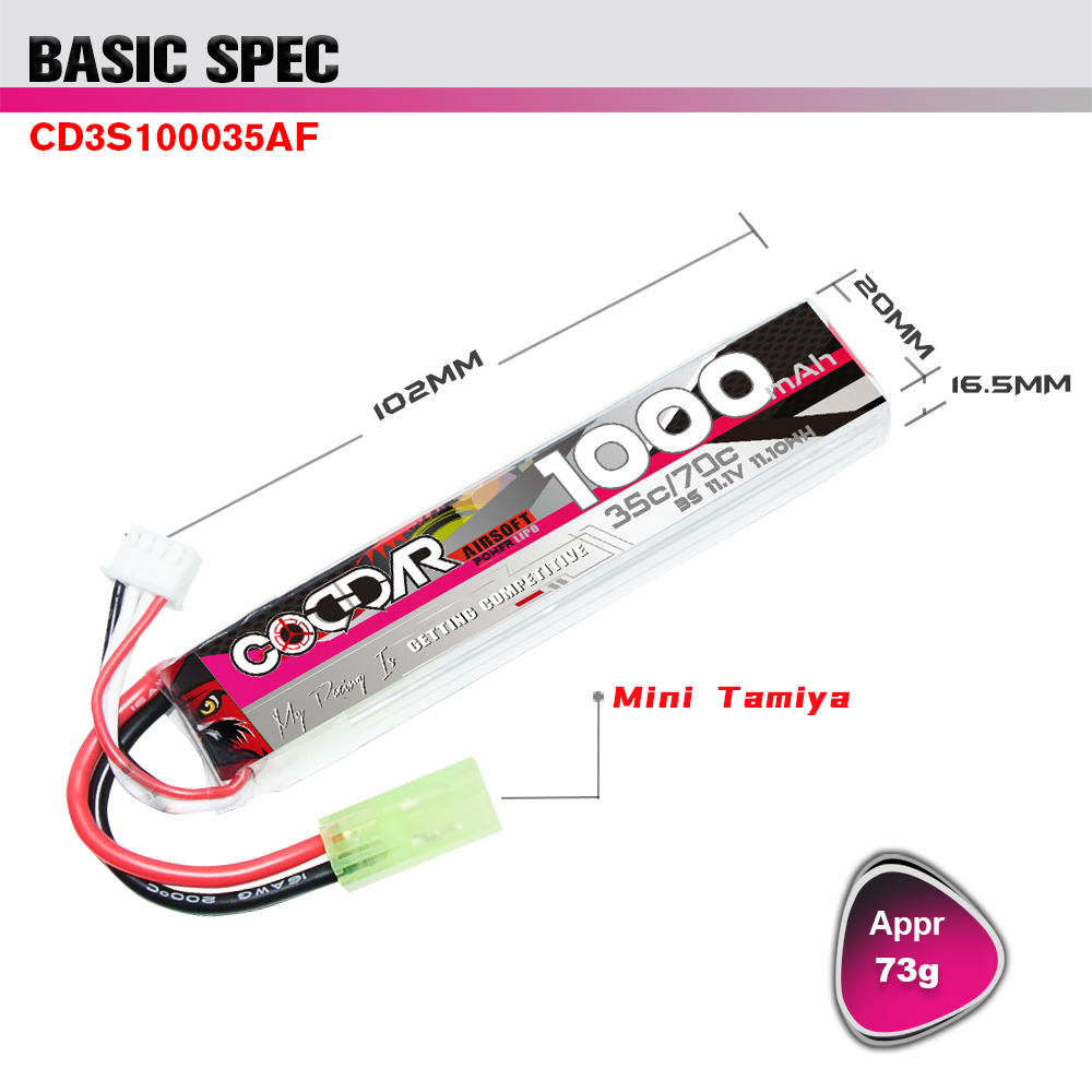 [ܼ] GNB3S-1-35AF [CODDAR] 11.1V 1000MAH 35C Ƭ ͸ ( )