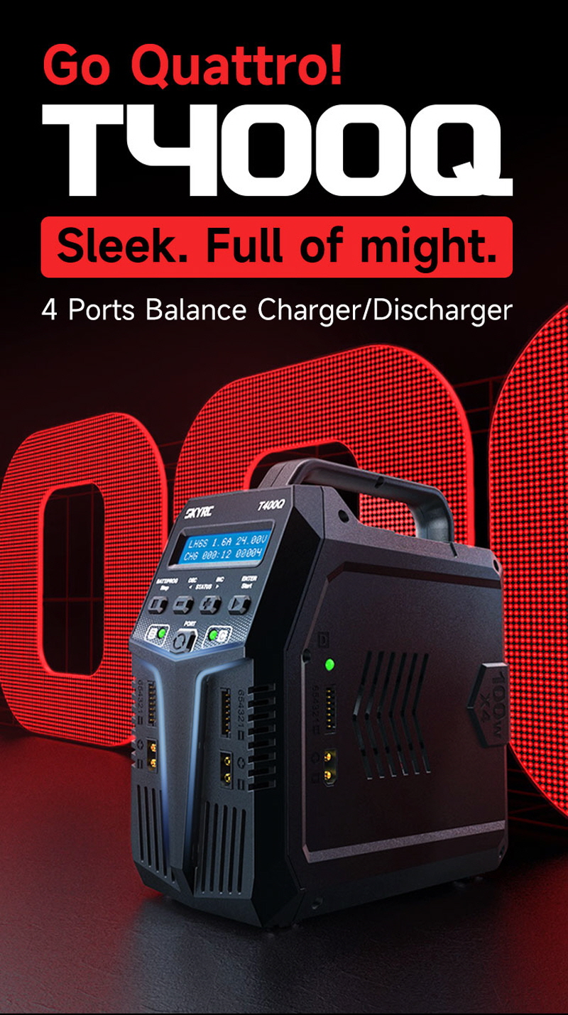 [ܼ] SK-100189-01 [SKY RC] T400Q 400W 12A AC/DC Ʈ   (4   / ޼) - KC