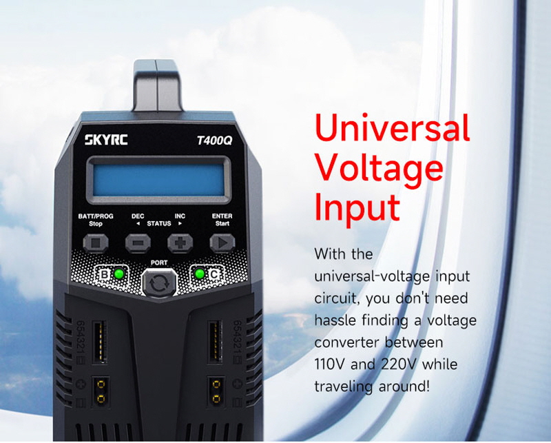 [ܼ] SK-100189-01 [SKY RC] T400Q 400W 12A AC/DC Ʈ   (4   / ޼) - KC