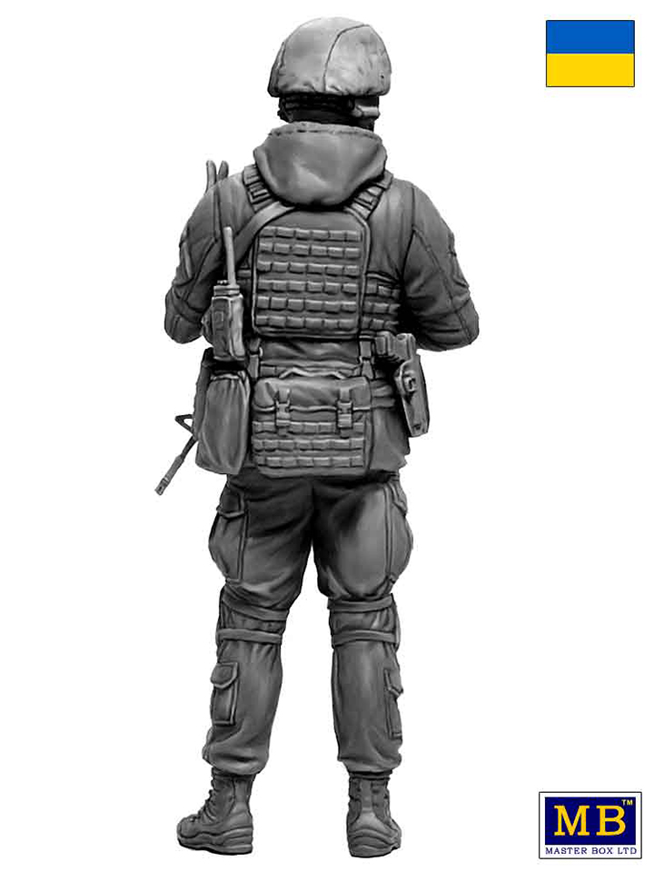 [���ܼ�] CM24085 [MasterBox] CM24085 1/24 Russian-Ukrainian War series,Kit No1.Ukrainian soldier,Defence of Kyiv,March 2022