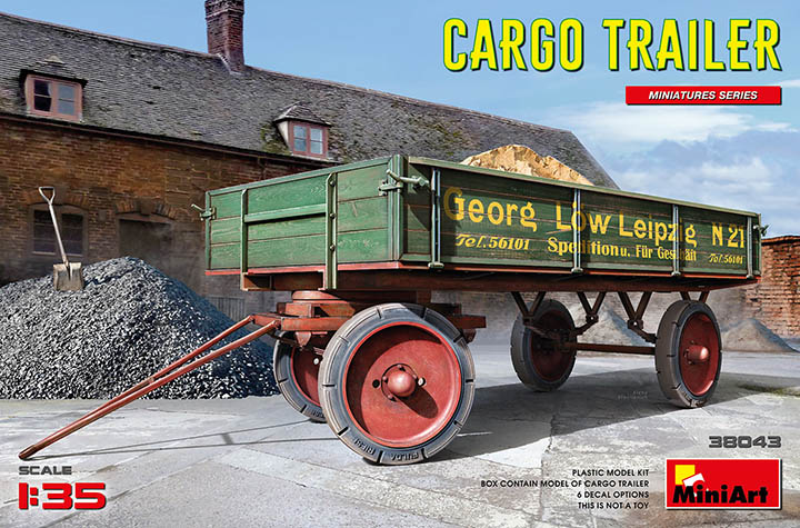 [ܼ] BE38043 [Miniart] BE38043 1/35 Cargo Trailer