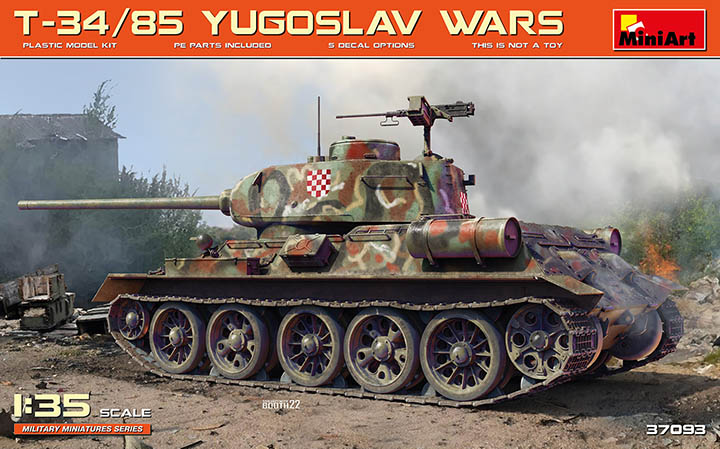 [���ܼ�] BE37093 [Miniart] BE37093 1/35 T-34/85 Yugoslav Wars