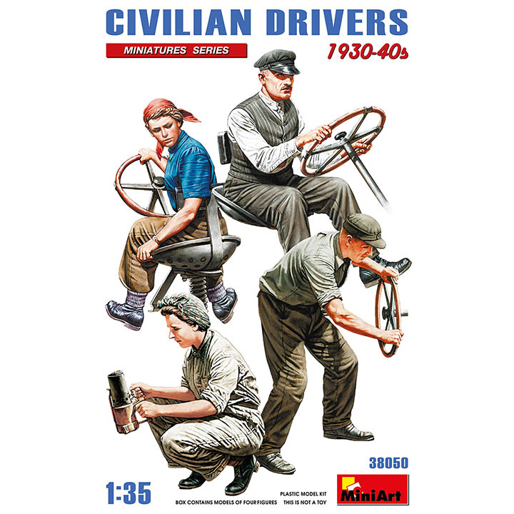 [ܼ] BE38050 [Miniart] BE38050 1/35 Civilian Drivers 1930-40s -  4 