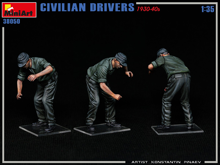 [ܼ] BE38050 [Miniart] BE38050 1/35 Civilian Drivers 1930-40s -  4 