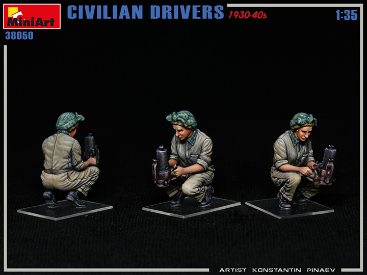[ܼ] BE38050 [Miniart] BE38050 1/35 Civilian Drivers 1930-40s -  4 
