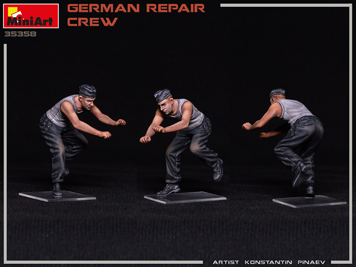 [ܼ] BE35358 [Miniart] BE35358 1/35 German Repair Crew -  4 
