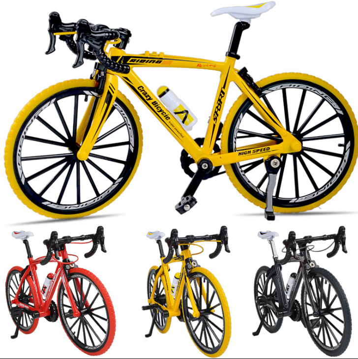 [ܼ] DTSM09006C [DETAILS TECH] ( Ǽ) RC Model 1:8 Decoration Bike 20x12cm (Yellow)