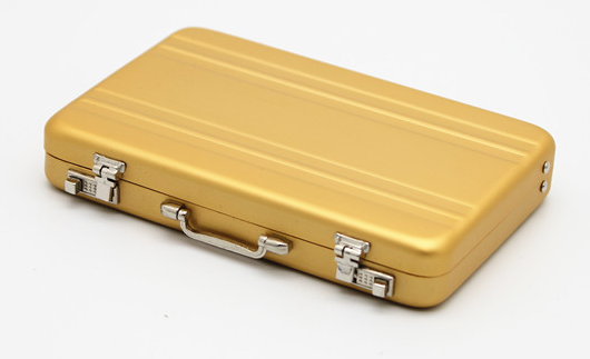 [ܼ] DTSM09010B [DETAILS TECH] ( Ǽ) RC Model Decorative Metal Suitcase (100x70x17MM) Yellow