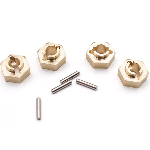 [ܼ] DTS301009 [DETAILS TECH] Axial SCX10 III 12mm Diameter Brass Wheel Hex Adaptor