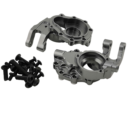 [���ܼ�] DTUP02037C [DETAILS TECH] (TRX-4 �ɼ���Ʈ) Aluminum Front Steering Knuckle Set Ti-Color