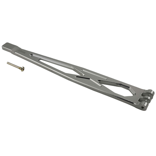 [���ܼ�] DTUP02040B [DETAILS TECH] (TRX-4 �ɼ���Ʈ) Aluminum Battery Hold-Down Lock Plate for (TRX-4) Silver