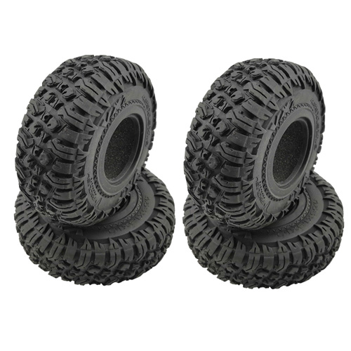 [ܼ] DTPA02007 [DETAILS TECH] (4 PCS Ѵ,   Ÿ) Crawler Tires with Foams for 1.9