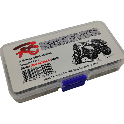 [ܼ] DTEL03001 [DETAILS TECH] ( 387 PCS, TRX-4 ɼƮ, 뷮 ũ Ʈ) Stainless Steel Screw Set Box for TRX-4