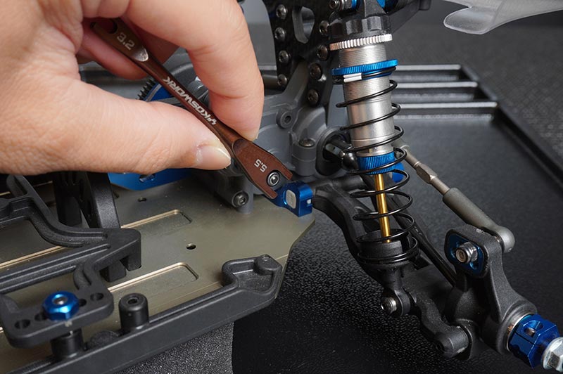 [���ܼ�] KOS13235 [KOSWORK] Steel Turnbuckle Wrench (3.2mm & 5.5mm) (For Associated Cars & 3mm Nut)