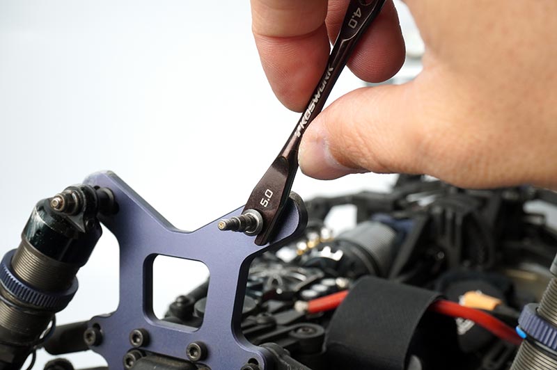 [���ܼ�] KOS13236 [KOSWORK] Steel Turnbuckle Wrench (4.0mm & 5.0mm) (For Tekno, Yokomo, TLR, Agama)