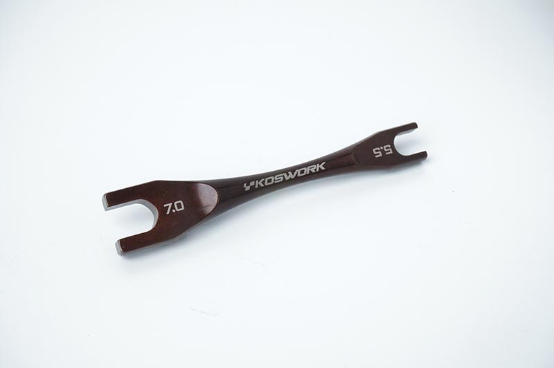 [���ܼ�] KOS13237 [KOSWORK] Steel Turnbuckle Wrench 5.5mm & 7.0mm (For 3mm & 4mm Nut)