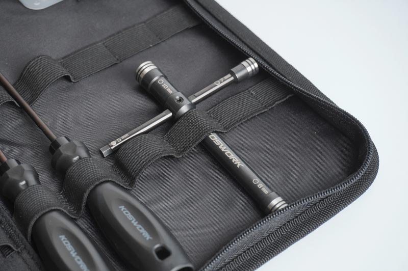 [���ܼ�] KOS13261 [KOSWORK] Glow Plug/Clutch Nut Cross Wrench (Nut 7, 8, 10mm & Hex 5mm)