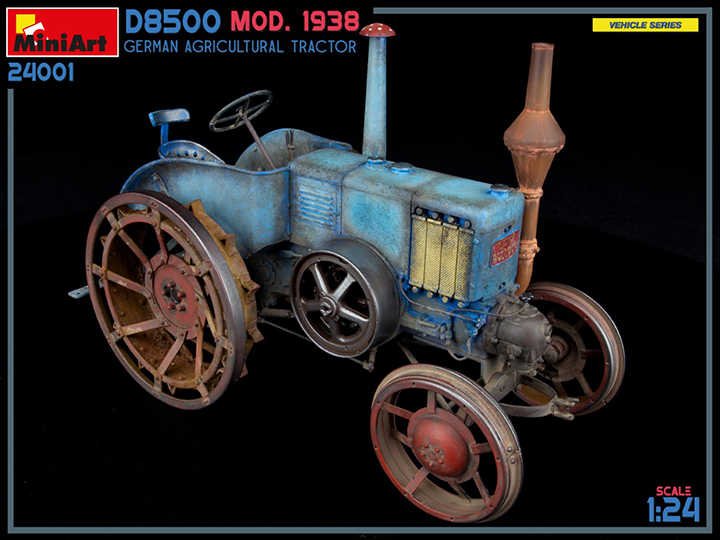 [ܼ] BE24001 [Miniart] BE24001 1/24 German Agricultural Tractor D8500 Mod.1938