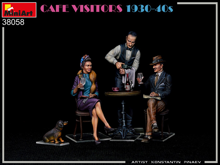 [ܼ] BE38058 [Miniart] BE38058 1/35 Cafe Visitors 1930-40s