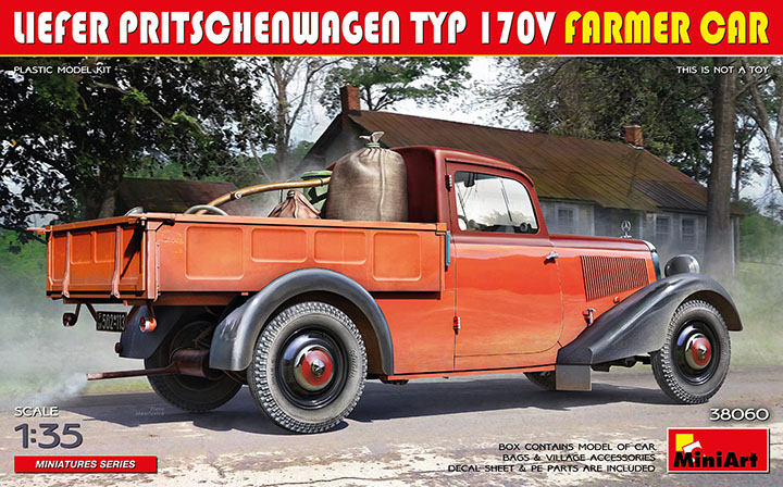 [ܼ] BE38060 [Miniart] BE38060 1/35 Liefer Pritschenwagen Typ 170V Farmer Car