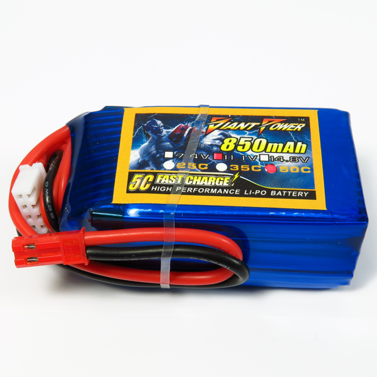 [���ܼ�] 850-3S-50C [GIANT POWER] 11.1V 850mAh 50C ��Ƭ ������ ���͸� (JST ��)