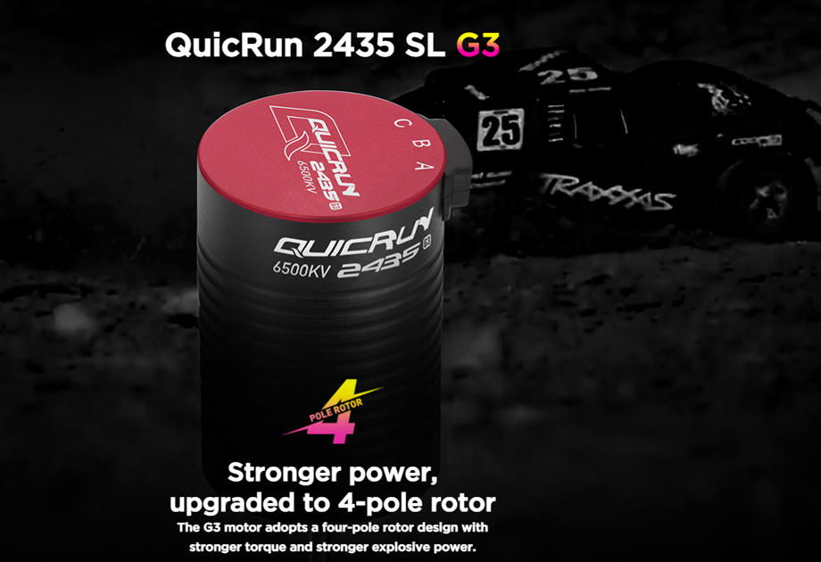 [���ܼ�] 30404004 [HOBBYWING] QUICRUN-2435SL-4500KV-BLACK-G3 ���� (1/16 ,1/18 ������)