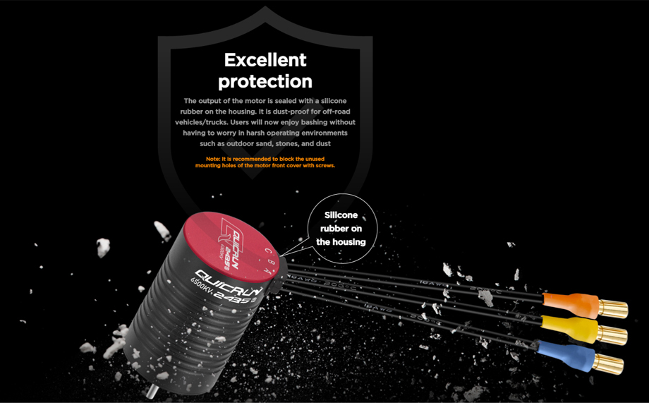 [���ܼ�] 30404005 [HOBBYWING] QUICRUN-2435SL-6500KV-BLACK-G3 ���� (1/16 ,1/18 ������)