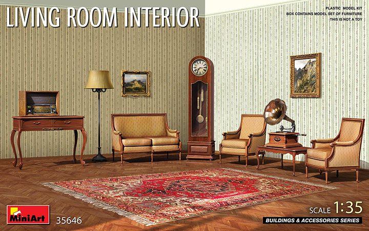 [���ܼ�] BE35646 [Miniart] BE35646 1/35 Living Room Interior
