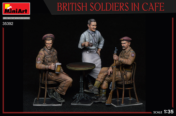 [ܼ] BE35392 [Miniart] BE35392 1/35 British Soldiers in Cafe