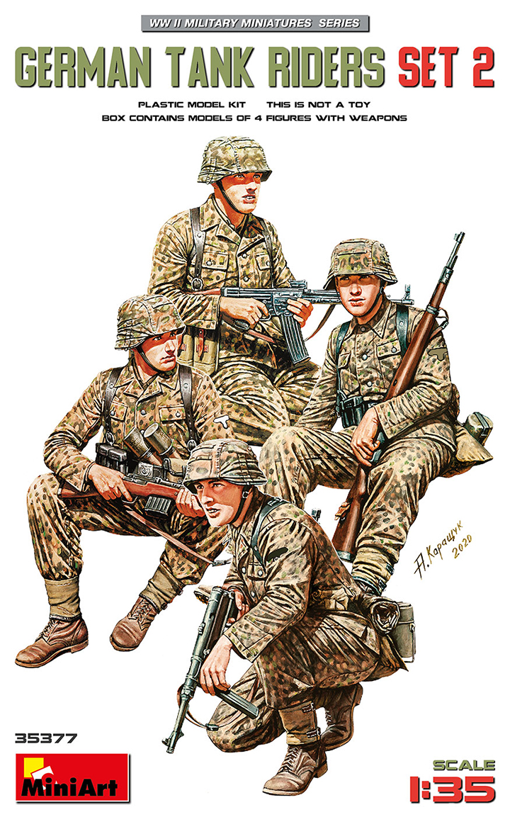 [ܼ] BE35377 [Miniart] BE35377 1/35 German Tank Riders Set 2